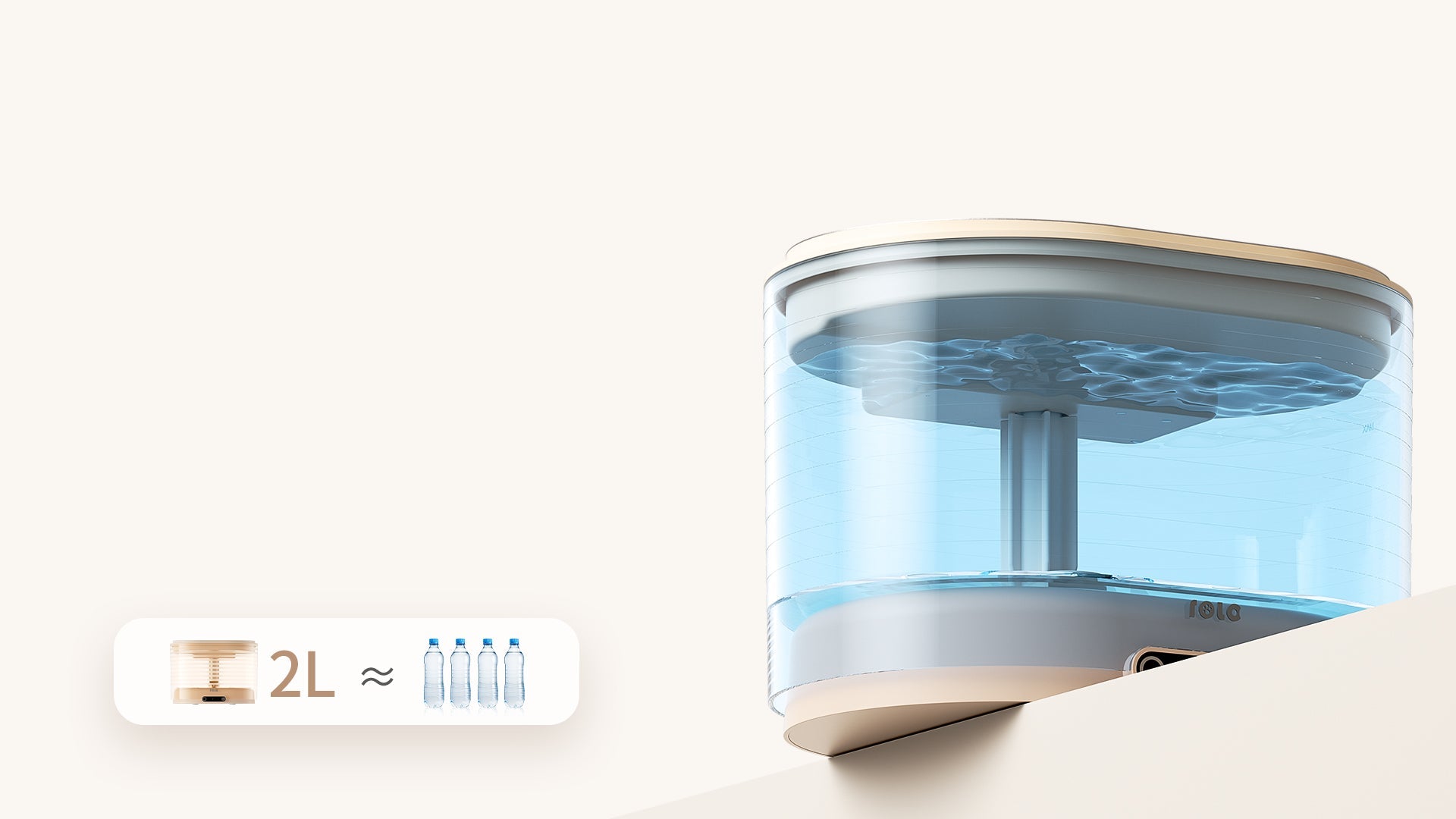 ROLA Smart Pet Water Fountain monitor water levels