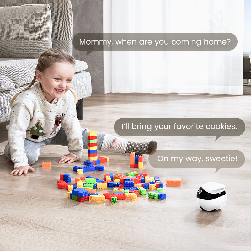 EBO Air 2 companion robot works as a kids companion