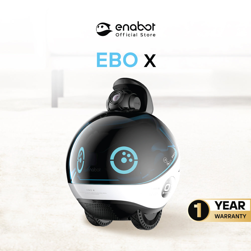Enabot EBO X Smart Home Companion Robot with Alexa Built-in.